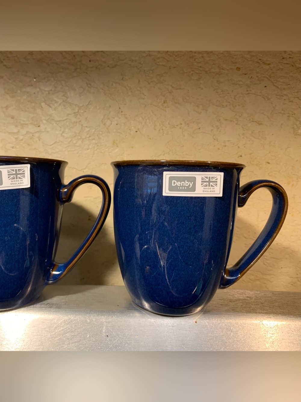 Denby Imperial Blue new Mug - Set of 2 UK made
